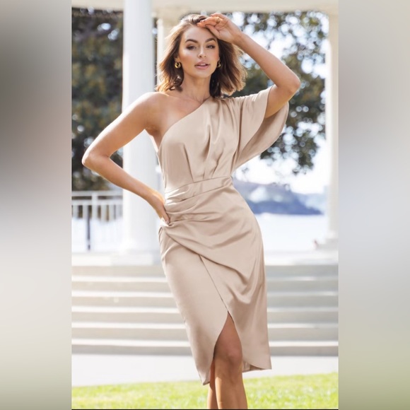 Cupshe Dresses Cupshe Dressescupshe Womens Calla Wrap One Shoulder